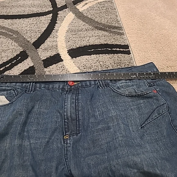 Vtg Y2K Coogi 1969 Baggy Hip-Hop Embroidered Jeans Size 42x34 - Picture 4 of 14